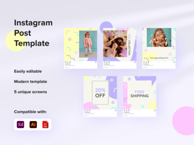 社交媒体帖子模板(Social Media Post Template)