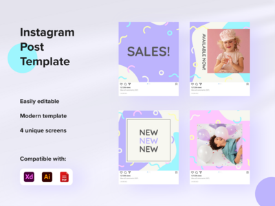 社交媒体帖子模板(Social Media Post Template)