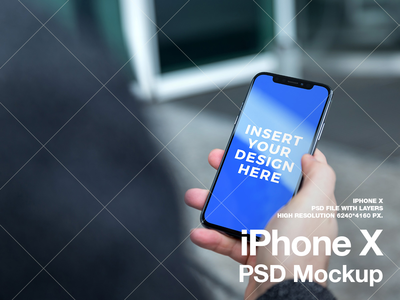 iPhone X PSD 模型(iPhone X PSD Mockup)