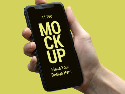 最新智能手机 11 pro MAX 样机展示艺术品(Latest Smart Phone 11 pro MAX Mockup to Present Artwork)