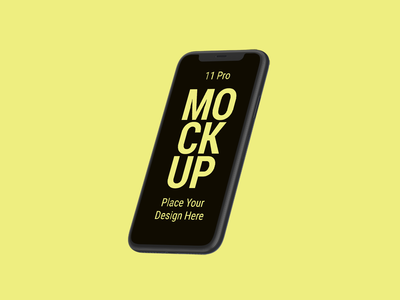 最新智能手机 11 pro MAX 样机展示艺术品(Latest Smart Phone 11 pro MAX Mockup to Present Artwork)