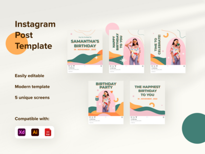 社交媒体帖子模板(Social Media Post Template)