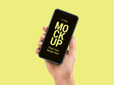 最新智能手机 11 pro MAX 样机展示艺术品(Latest Smart Phone 11 pro MAX Mockup to Present Artwork)