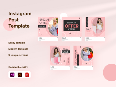 社交媒体帖子模板(Social Media Post Template)