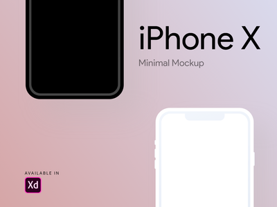 iPhone X 最小样机(iPhone X Minimal Mockup)