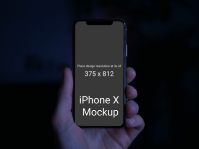 iPhone X 样机(iPhone X Mockup)