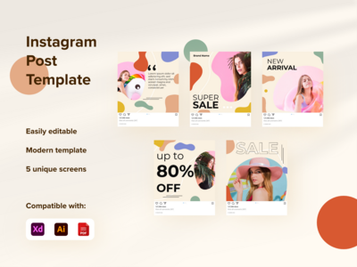 社交媒体帖子模板(Social Media Post Template)