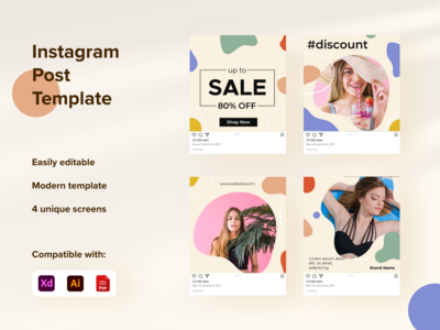 社交媒体帖子模板(Social Media Post Template)