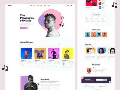 个人网站 - 歌手(Personal Website - Singer)