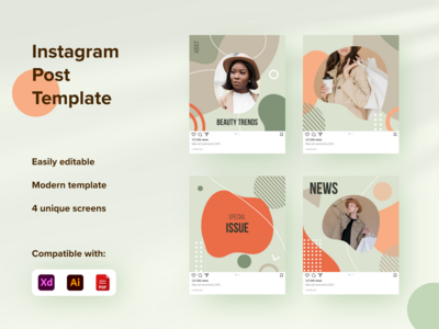 社交媒体帖子模板(Social Media Post Template)