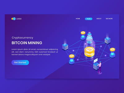 等距比特币 Cryptocurrency 投资登陆(Isometric Bitcoin Cryptocurrency  Investment Landing)