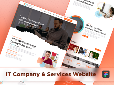 IT公司的服务和网站模板(IT Company's Services and Website Template)