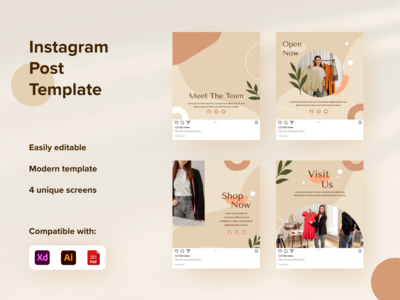 社交媒体帖子模板(Social Media Post Template)