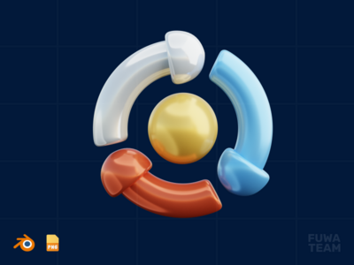 迭代 - 3D 设计过程图解（正面）(Iteration - 3D Design Process Illustration (front))