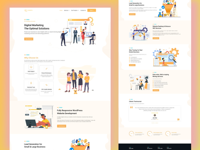 数字代理网站模板(Digital Agency Web Template)