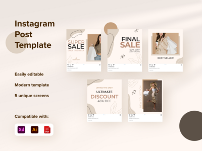 社交媒体帖子模板(Social Media Post Template)