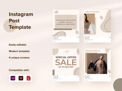 社交媒体帖子模板(Social Media Post Template)