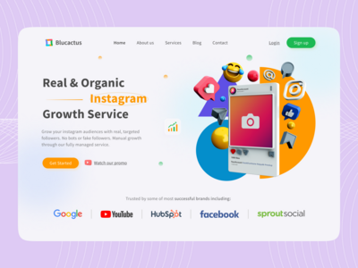 Instagram 推广机构登陆页面(Instagram Promotion Agency Landing Page)