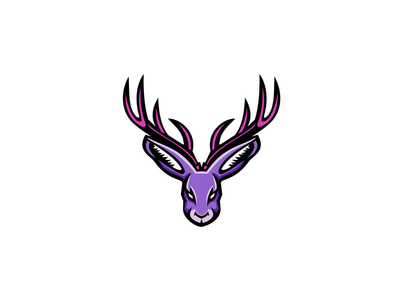 鹿角头吉祥物(Jackalope Head Mascot)