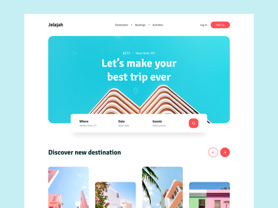 Jelajah - 旅游登陆页面(Jelajah - Travel Landing Page)