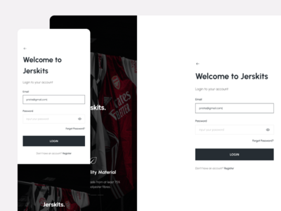 Jerskits - 市场网站（登录和注册）(Jerskits - Marketplace Website (Login&Register))