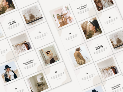 社交媒体 Instagram 拼图模板(Social media Instagram Puzzle template)