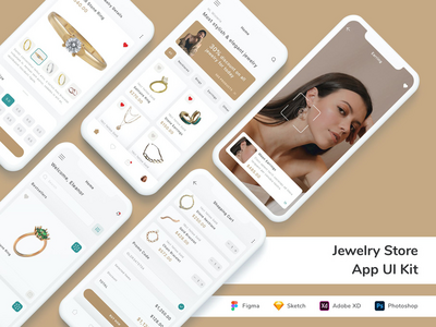 珠宝店应用程序 UI 套件(Jewelry Store App UI Kit)