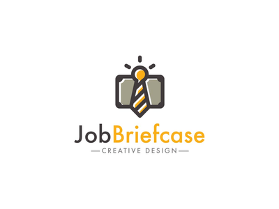 工作简介案例徽标模板(Job Brief Case Logo Template)