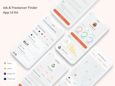 Job & Freelancer Finder App UI Kit(Job & Freelancer Finder App UI Kit)