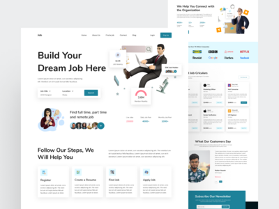 求职者登陆页面(Job Finder Landing Page)