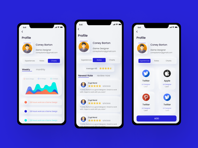 Job Finder - 个人资料屏幕(Job Finder - Profile Screen)