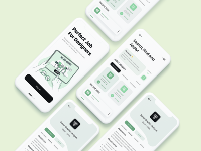 工作查找器应用程序 UI 设计(Job Finder App Ui Design)