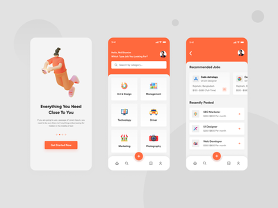 求职者移动应用程序(Job Finder Mobile App)