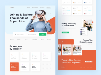 求职者网站设计(Job Finder Website Design)
