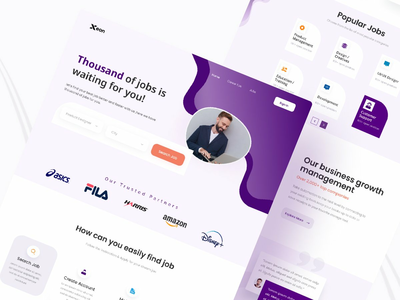求职 - 登陆页面(Job Finding - Landing page)