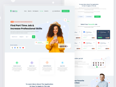 求职网页模板设计(Job_searching web template design)