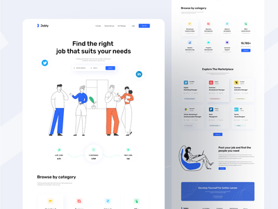 乔布利 ||求职网站设计(Jobly || Job Seeking Website Design)