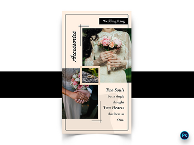 婚礼社交媒体帖子模板(Wedding Social Media Post Template)