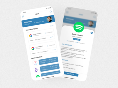 求职者屏幕应用程序 #2(Job Seeker Screen App #2)