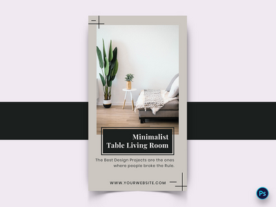 室内社交媒体帖子模板(Interior Social Media Post Template)