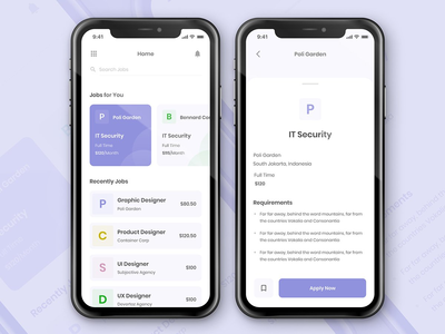 求职者应用程序概念(Job Seeker App Concept)