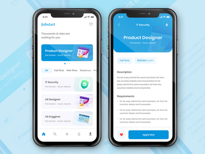 求职者应用程序概念(Job Seeker App Concept)