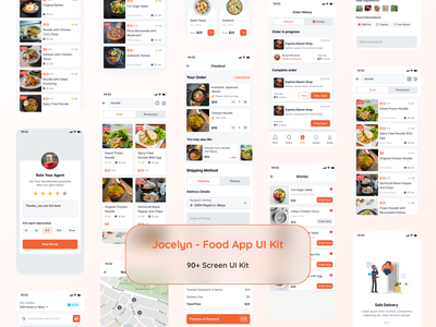 Jocelyn - 食品应用 UI 套件(Jocelyn - Food App UI Kit)