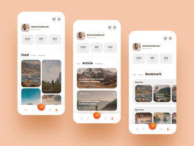 Journal - Travel Blog App UI Kit Light Mode - V15(Journal - Travel Blog App UI Kit Light Mode - V15)