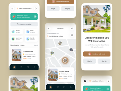 房地产移动应用程序设计(Real Estate Mobile App Design)