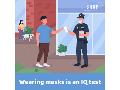 规则社交媒体帖子模型(Rules social media post mockup)