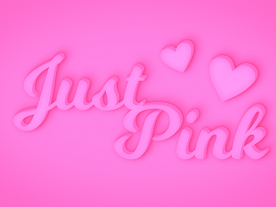 只是粉红色字体(Just Pink Font)