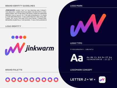 J+W LOGO MARK | JINKWARM 标志品牌(J + W LOGO MARK | JINKWARM LOGO BRANDING)