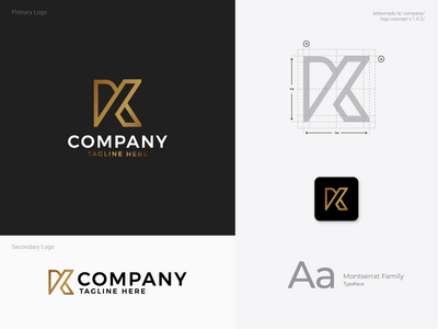 专业公司的字母 K 标志设计(Letter K Logo Design for a Professional Company)