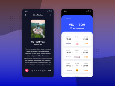 Kafa - 旅行应用程序 UI 工具包 #1(Kafa - Travel App UI Kit #1)